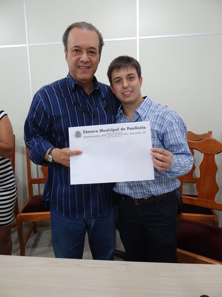 Rafael e o deputado Eleuses Paiva (PSD-SP)
