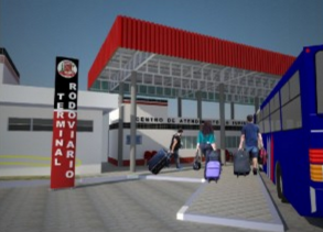 Projeto do terminal rodoviário de Santa Isabel