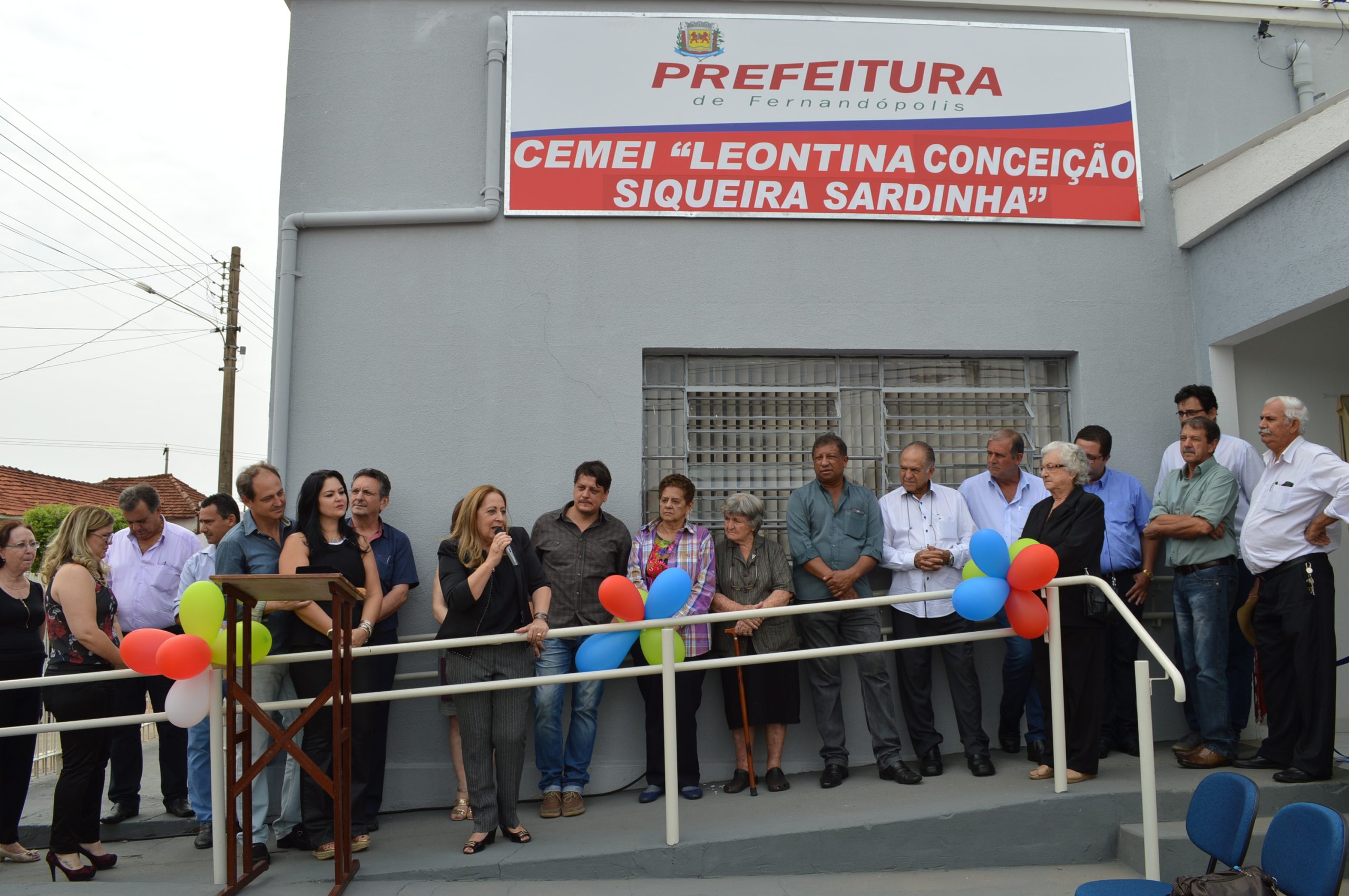 Inauguração da CEMEI Leontina Sardinha.