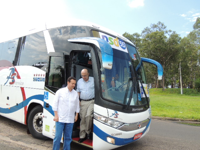 Ônibus será utilizado para os deslocamentos no Estado.